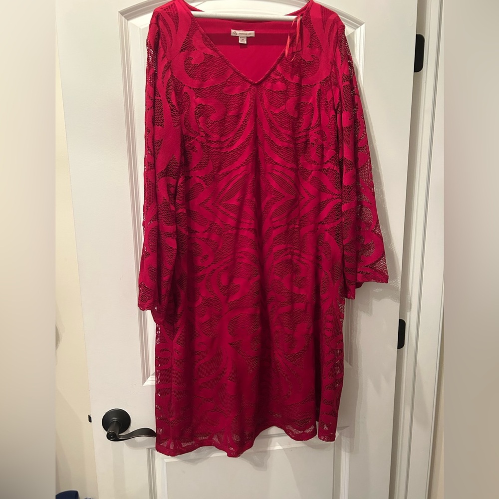 Elegant Red Lace Dress